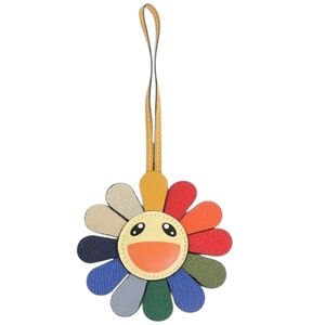 Colorful Flower Keychain Bag Charm Takashi Murakami Style